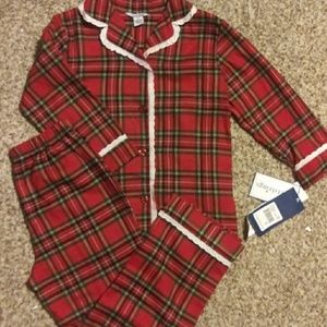 plaid red pajamas